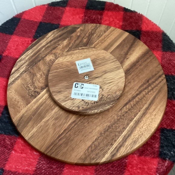 Lipper International 10- Inch Environmentally Friendly Acacia Kitchen Turntable - Picture 6 of 7